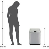 Echtwerk Koš Za Smeti Square, Srebrna, 48 L | Shoptok.si