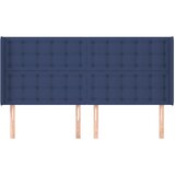  Uzglavlje s ušima plavo 163x16x118/128 cm od tkanine | shoptok.hr