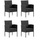  5-dijelni vrtni blagovaonski set crni | shoptok.hr
