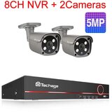 Oem Varnostni sistem kamer, 5MP ločljivost, nočni vid -8CH 2Pcs 5MP Kamera -3T（户外运动） -EU Vtič, (5000137585) | Shoptok.si