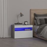 vidaXL Noćni ormarić s LED svjetlima boja hrasta sonome 60x35x40 cm Cijene
