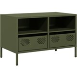 Maison Chic TV omarica - TV enota - Televizijska omarica olivno zelena 68x39x43,5 cm hladno valjano jeklo, (21698978) Cene
