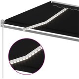 Tenda na ručno uvlačenje s LED svjetlima 600x350 cm antracit | shoptok.hr