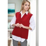 Dewberry 32632 Knitwear Womens Sweater-RED Cijene