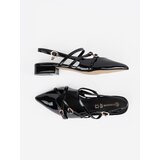 GOODIN Black patent pumps with gold accessories | Eponuda.ba