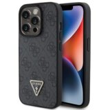  ZAŠTITNA MASKA GUESS - KOŽNA FUTROLA 4G DIJAMANTSKI TROKUT GUHCP15XP4TDPK ZA IPHONE 15 PRO MAX CRNA | Eponuda.ba