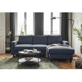 MID.YOU KOTNA SEDEŽNA GARNITURA, struktura temno modra | Shoptok.si