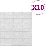  3D zidne tapete s uzorkom cigli samoljepljive 10 kom bijele | shoptok.hr