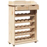  Stalak za vino Prirodna 58 x 28 x 90 cm Masivno drvo bora | shoptok.hr