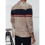 DStreet Sweter męski w paski brązowy | shoptok.hr