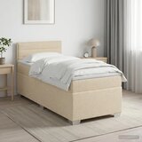  Boxspring krevet s madracem Krem 90 x 200 cm Tkanina - Krem 90 x 200 cm Dizajn linija | shoptok.hr