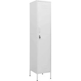 vidaXL Omara s ključavnico bela 35x46x180 cm jeklo | Shoptok.si