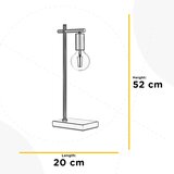 Lesnina XXXL NAMIZNA SVETILKA 5098 CROSS 20/2/52 cm | Shoptok.si
