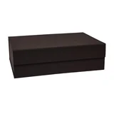 Tamno smeđa kartonska kutija za pohranu s poklopcem 45x33x15 cm Hako –
