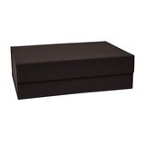 OYOY Living Design Temno rjava kartonasta škatla za shranjevanje s pokrovom 45x33x15 cm Hako – Cene