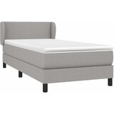  Okvir kreveta s oprugama i madrac svjetlosivi 80x200cm tkanina | shoptok.hr