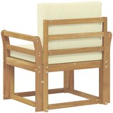  2 Komad Set vanjskih sofa Poliester Bijela i Krem | shoptok.hr