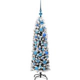 vidaXL Umestno božično drevo Zelena 120 cm PVC in Jeklo in Plastika | Shoptok.si