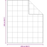 vidaXL Poplun s jastukom 3 pcs Bijela 240 x 220 cm Paperje | shoptok.hr