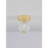 Nova Luce Aluminijasta LED stropna svetilka v zlati barvi s senčilom iz akrilnega stekla Brillante – | Shoptok.si