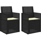  Vrtne stolice za blagovanje 2 pcs Antracit i krem PP | shoptok.hr