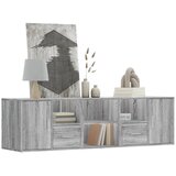 The Living Store Kotna omarica siva sonoma 160x40x45 cm inženirski les - Kotna Omarica, (21660914) | Shoptok.si