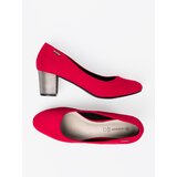 GOODIN Red women's pumps on a silver heel | ePonuda.com