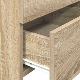 vidaXL Noćni ormarić s 2 ladice Sonoma hrast 40x36,5x62 cm | shoptok.hr