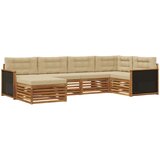  Set vanjskih sofa 6 kom. Prirodna i bež Smeđa | shoptok.hr
