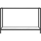  Konzolni stol bijeli 120 x 35 x 75 cm od kaljenog stakla | shoptok.hr