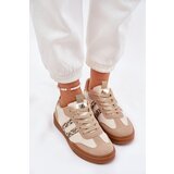 Boto Women's Sneakers Made Of Eco Suede Leopard Beige Satylies | Shoptok.si