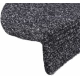  Prostirke za stepenice, samoljepljive, 20 kom., 65x21x4 cm, tamno sive, poluokrugle, velike | shoptok.hr