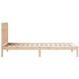  Dugi okvir kreveta bez madraca 100 x 220 cm masivno drvo | shoptok.hr