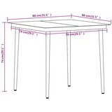  3-dijelni vrtni blagovaonski set boja hrasta | Eponuda.com