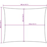  Jedro protiv sunca od tkanine Oxford pravokutno 3 x 4 m crno | shoptok.hr