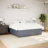  Okvir za krevet bez madraca tamnosivi 200x200 cm baršunasti | shoptok.hr