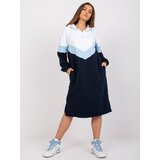 RUE PARIS Dress-RV-SK-7462.00-white-navy blue | Shoptok.si
