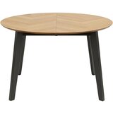 MID.YOU JEDILNA MIZA, furnirano hrast, les kavčukovca črna, barve hrasta | Shoptok.si