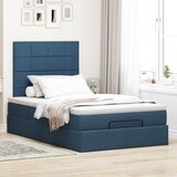  Otomanski krevet s madracem i LED plavi 120x200 cm tkanine | shoptok.hr