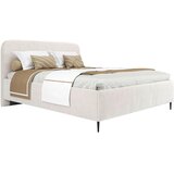 MID.YOU OBLAZINJENA POSTELJA 140 cm x 200 cm , les, tekstil, leseni material bela | Shoptok.si