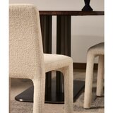 Kave Home Bež oblazinjen jedilni stol z možnostjo nalaganja Loria – | Shoptok.si