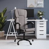  Uredski naslonjač od tkanine smeđesivi | shoptok.hr