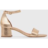 Jonak Kožne sandale VERDI CUIR CRAQUELE boja: zlatna, 3200455 | shoptok.hr