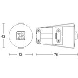 Steinel 053871 - senzor prisustva ir quattro micro 6m DALI-2 IP65 bela | Eponuda.com