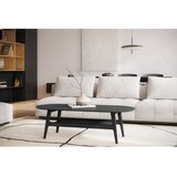 Woodman Crni stolić za kavu u dekoru hrasta 60x130 cm Curved – | shoptok.hr
