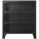 Ormarić za pohranu sivi 72 x 36 x 82 cm od metala i MDF-a | shoptok.hr