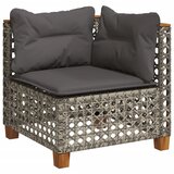 11-dijelni set vrtnih sofa od poliratana s jastucima sivi | shoptok.hr