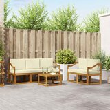  Set vanjskih sofa 6 kom. Prirodna i krem | shoptok.hr