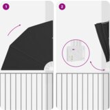 vidaXL Zaslon za zasebnost na balkonu Antracit 160 x 160 cm blago | Shoptok.si