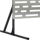  Zaslon za privatnost 100 x 50 x 180 cm Pocinčani čelik Srebrna | shoptok.hr